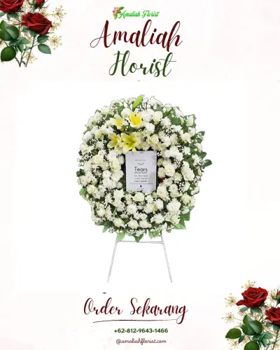 Krans Bunga Duka Cita di Kesepuhan